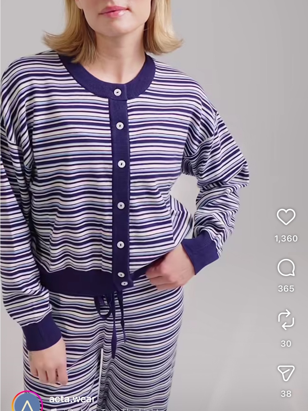 Acta Striped Matching Set - Picture 2 of 7